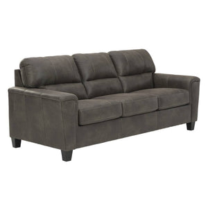 Sofa aspect cuir gris - Navi