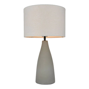 Lampe de table en ciment gris 21po - Ashley