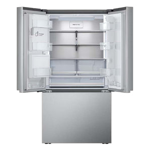 Réfrigérateur porte française 36 po, 31 pi³ 3 portes, Inox avec Wi-Fi et distributeur d'eau et glaçons