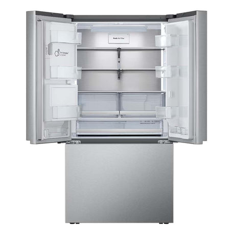 Réfrigérateur porte française 36 po, 31 pi³ 3 portes, Inox avec Wi-Fi et distributeur d'eau et glaçons