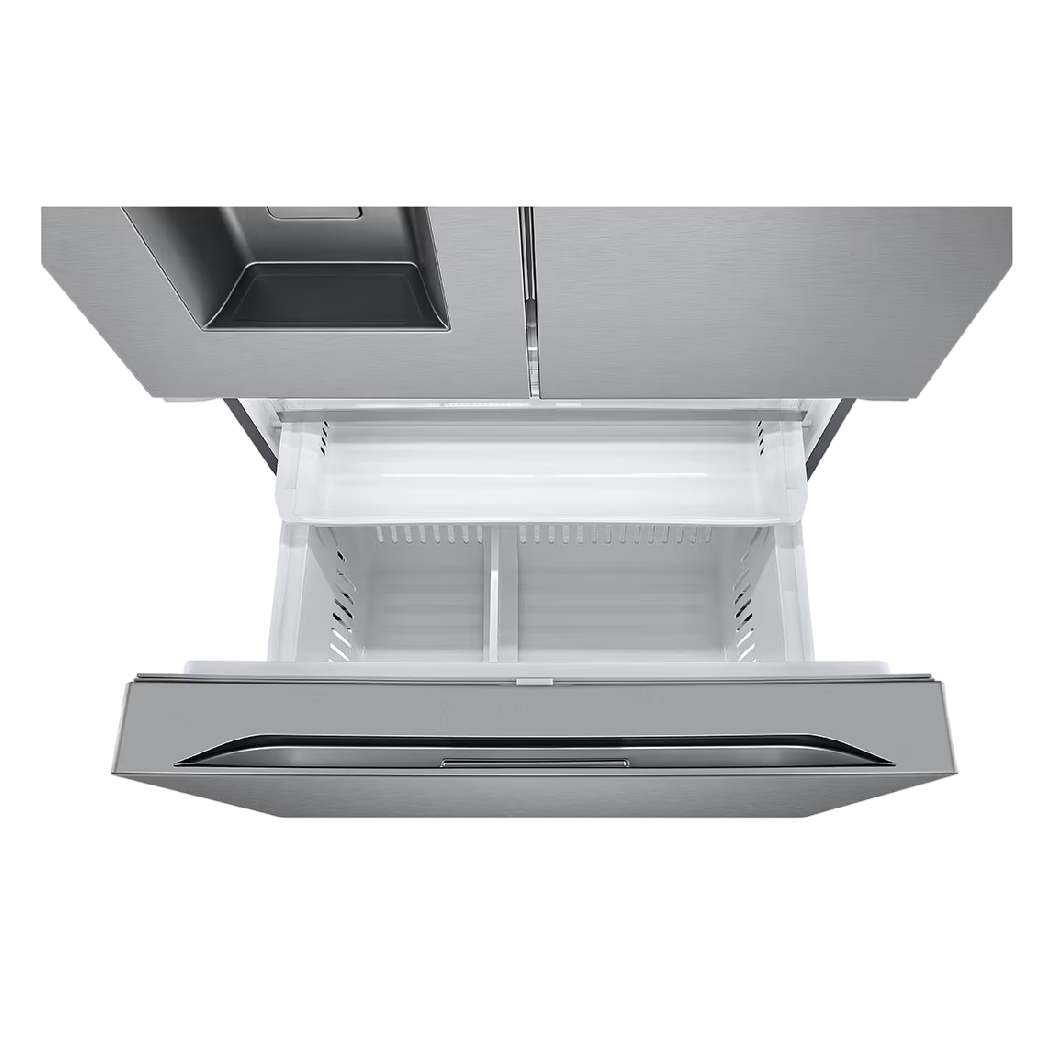 Réfrigérateur porte française 36 po, 31 pi³ 3 portes, Inox avec Wi-Fi et distributeur d'eau et glaçons