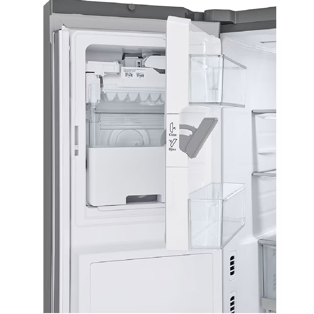 Réfrigérateur porte française à profondeur de comptoir 36 po, 26 pi³ Inox avec Wi-Fi et distributeur d'eau