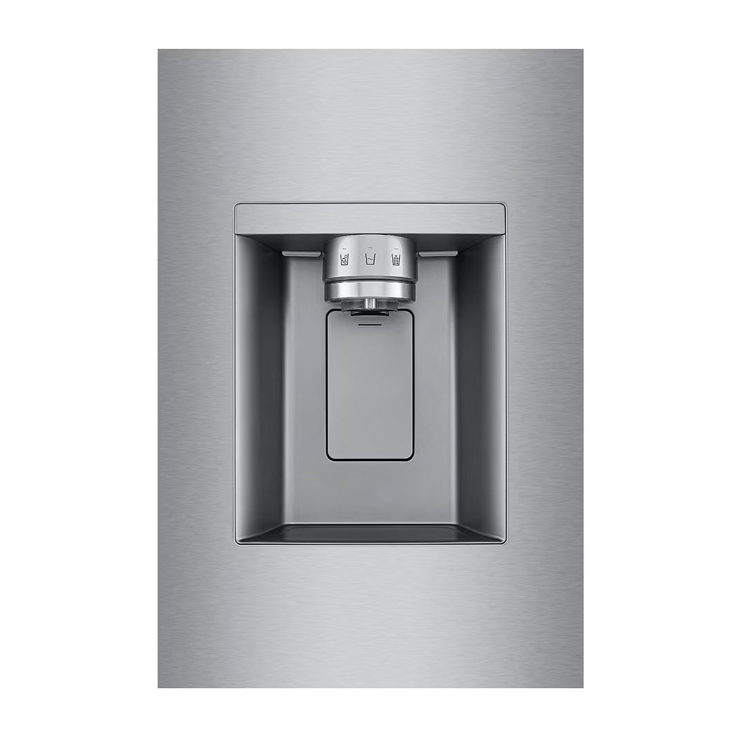 Réfrigérateur porte française à profondeur de comptoir 36 po, 26 pi³ Inox avec Wi-Fi et distributeur d'eau