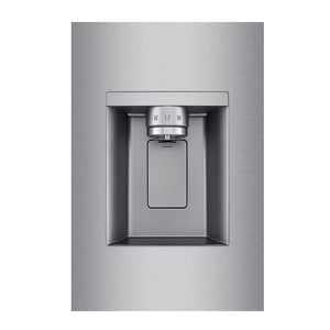 Réfrigérateur porte française à profondeur de comptoir 36 po, 26 pi³ Inox avec Wi-Fi et distributeur d'eau