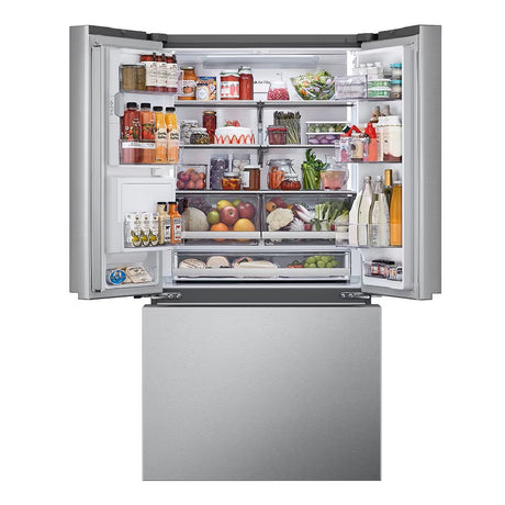 Réfrigérateur porte française à profondeur de comptoir 36 po, 26 pi³ Inox avec Wi-Fi et distributeur d'eau