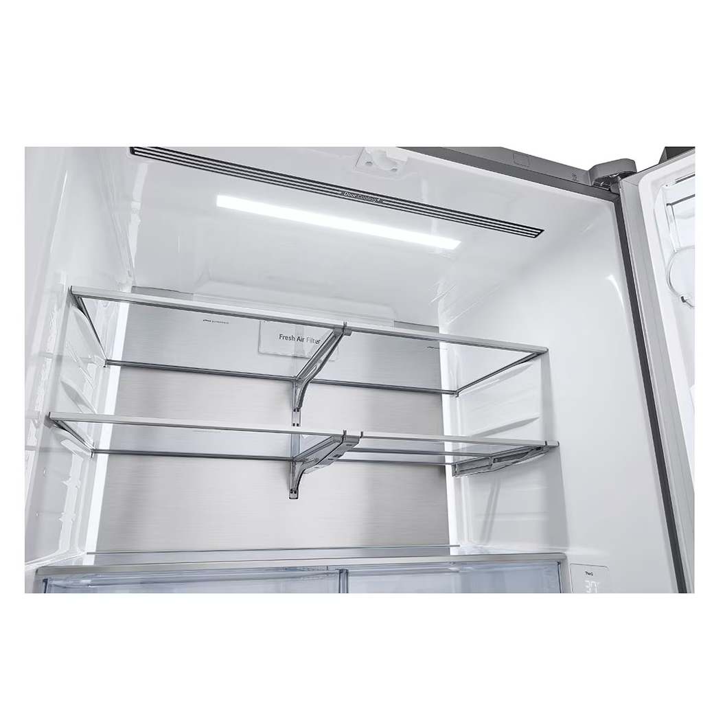 Réfrigérateur porte française à profondeur de comptoir 36 po, 26 pi³ Inox avec Wi-Fi et distributeur d'eau