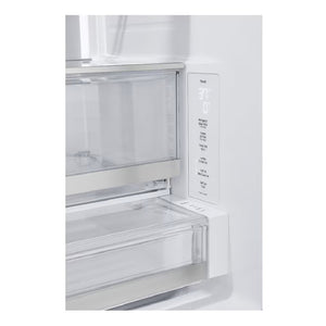 Réfrigérateur porte française à profondeur de comptoir 36 po, 26 pi³ Inox avec Wi-Fi et distributeur d'eau