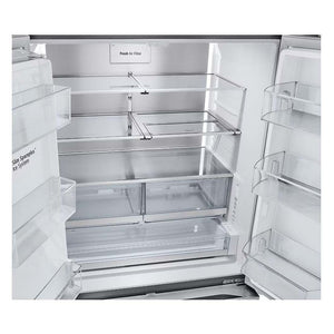 Réfrigérateur porte française à profondeur de comptoir 36 po, 26 pi³ Inox avec Wi-Fi et distributeur d'eau