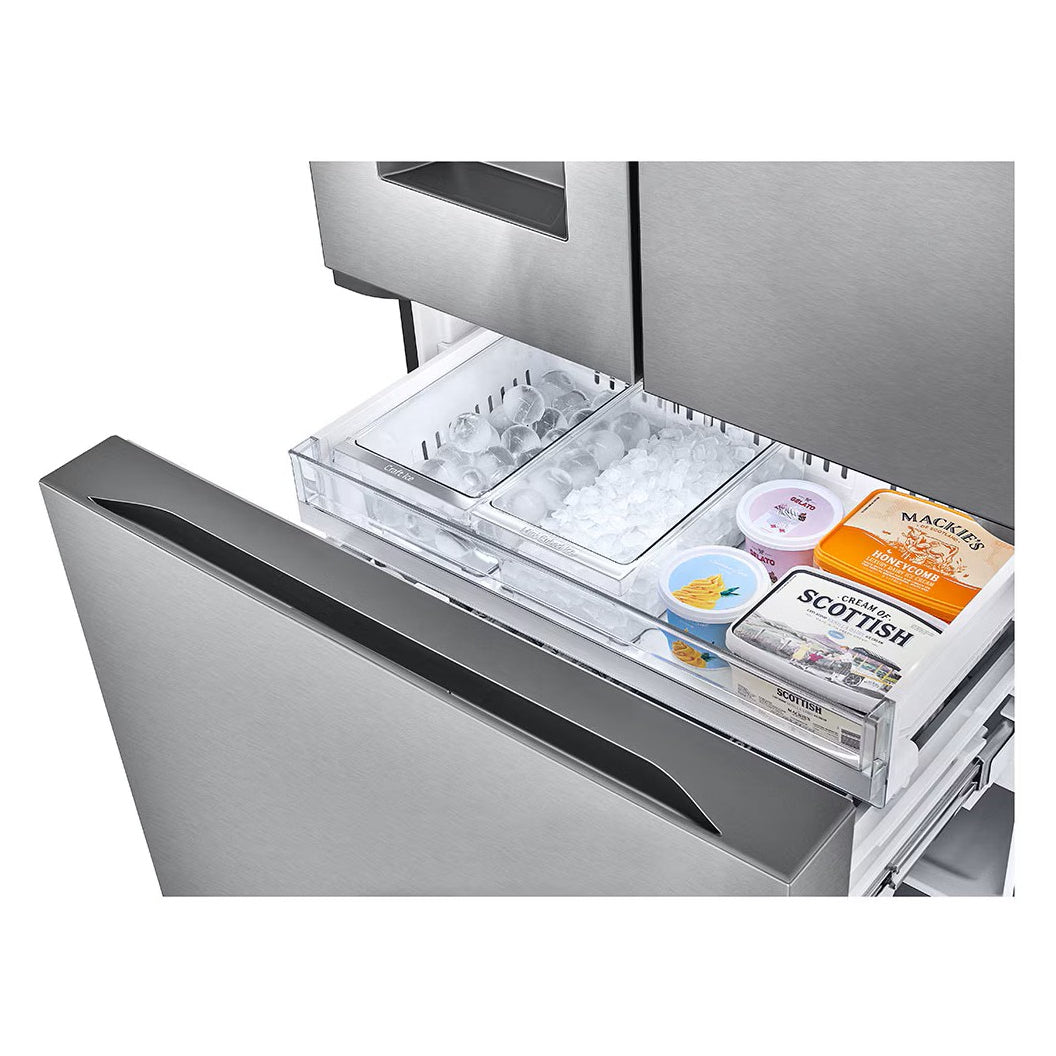 Réfrigérateur porte française à profondeur de comptoir 36 po, 26 pi³ Inox avec Wi-Fi et distributeur d'eau