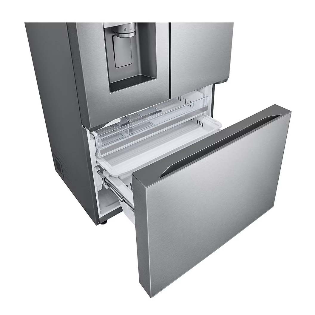 Réfrigérateur porte française à profondeur de comptoir 36 po, 26 pi³ Inox avec Wi-Fi et distributeur d'eau
