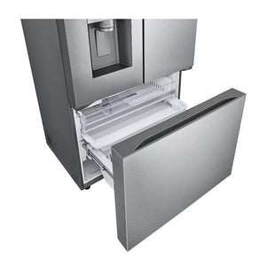 Réfrigérateur porte française à profondeur de comptoir 36 po, 26 pi³ Inox avec Wi-Fi et distributeur d'eau
