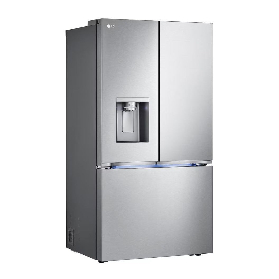Réfrigérateur porte française à profondeur de comptoir 36 po, 26 pi³ Inox avec Wi-Fi et distributeur d'eau