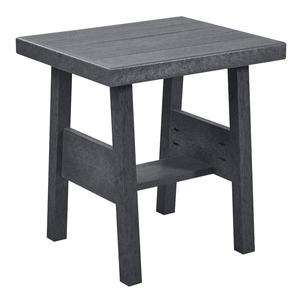 Table d'appoint grise foncée plastique recyclé - Tofino