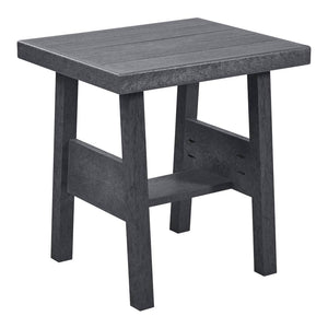 Table d'appoint grise foncée plastique recyclé - Tofino