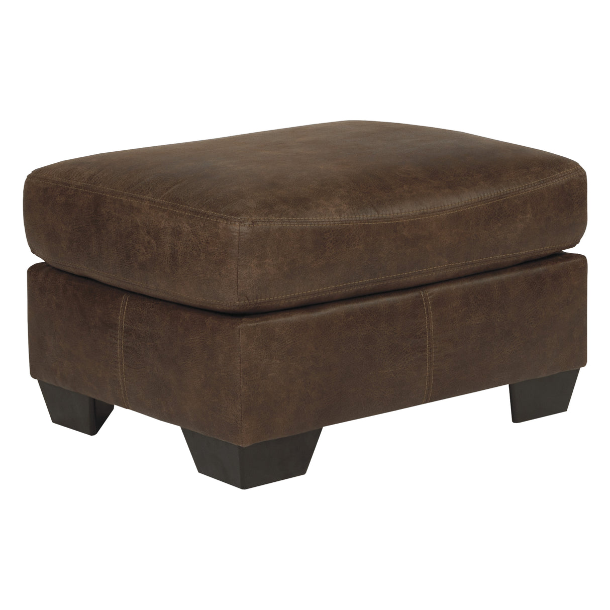Ottoman Bladen en similicuir brun - Bladen