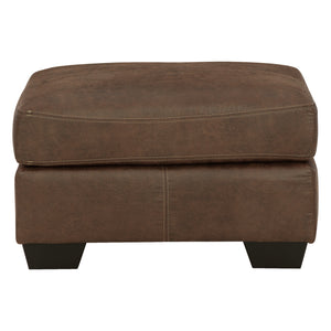 Ottoman Bladen en similicuir brun - Bladen