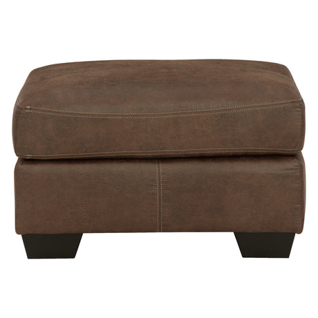 Ottoman Bladen en similicuir brun - Bladen