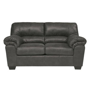 Causeuse aspect cuir gris - Bladen
