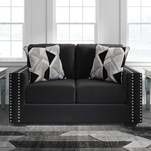 Causeuse en tissu noir - Gleston