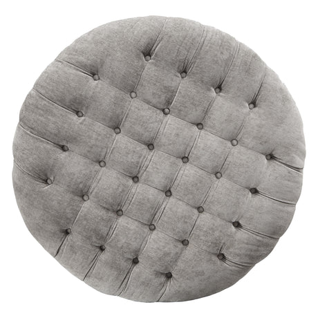 Ottoman surdimensionné Carnaby en tissu gris lin