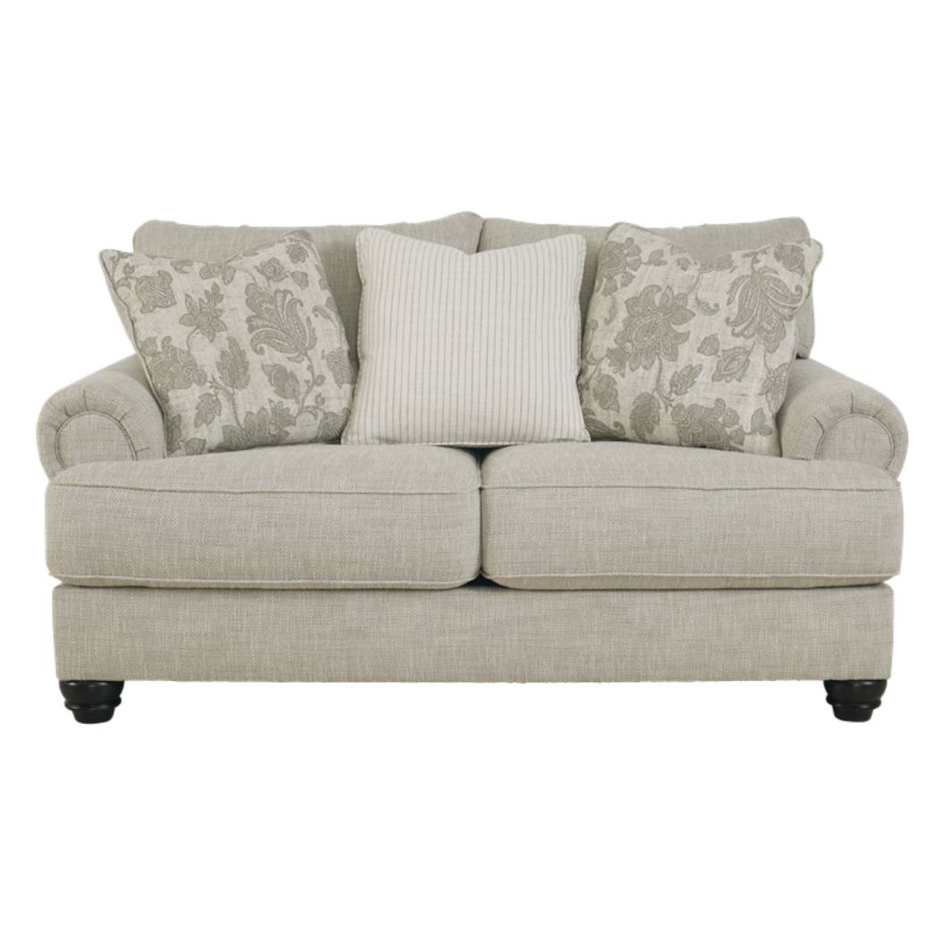 Causeuse en tissu beige pâle - Asanti