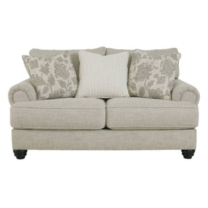 Causeuse en tissu beige pâle - Asanti