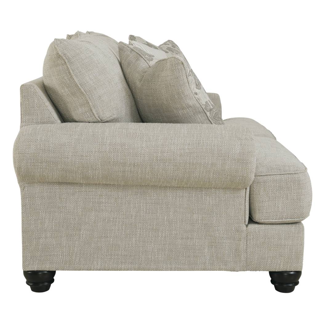 Causeuse en tissu beige pâle - Asanti
