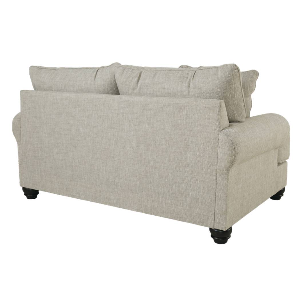 Causeuse en tissu beige pâle - Asanti