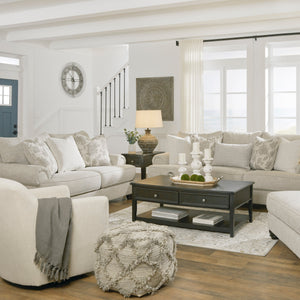 Causeuse en tissu beige pâle - Asanti