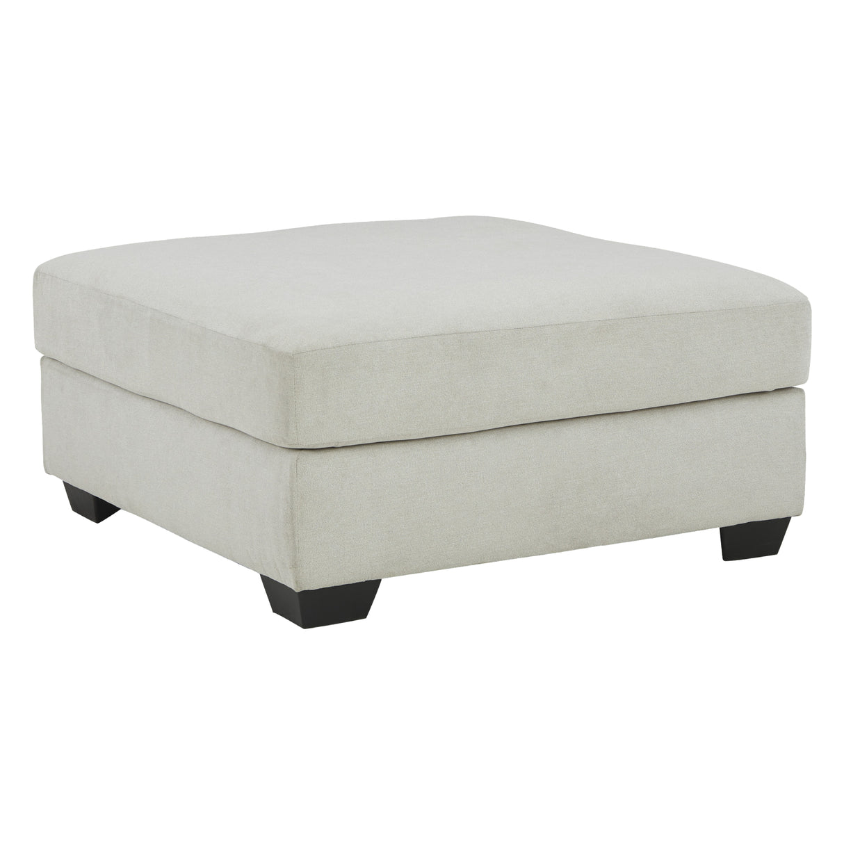 Ottoman surdimensionné Lowder en tissu gris pierre