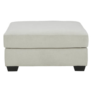Ottoman surdimensionné Lowder en tissu gris pierre