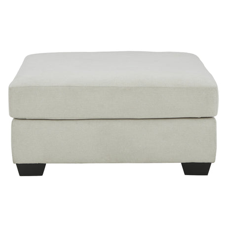 Ottoman surdimensionné Lowder en tissu gris pierre