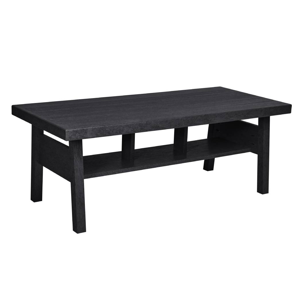 Table basse extérieure noire plastique recyclé - Tofino
