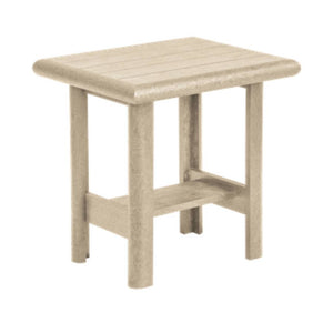 Table d'appoint extérieure plastique recyclé beige - Stratford