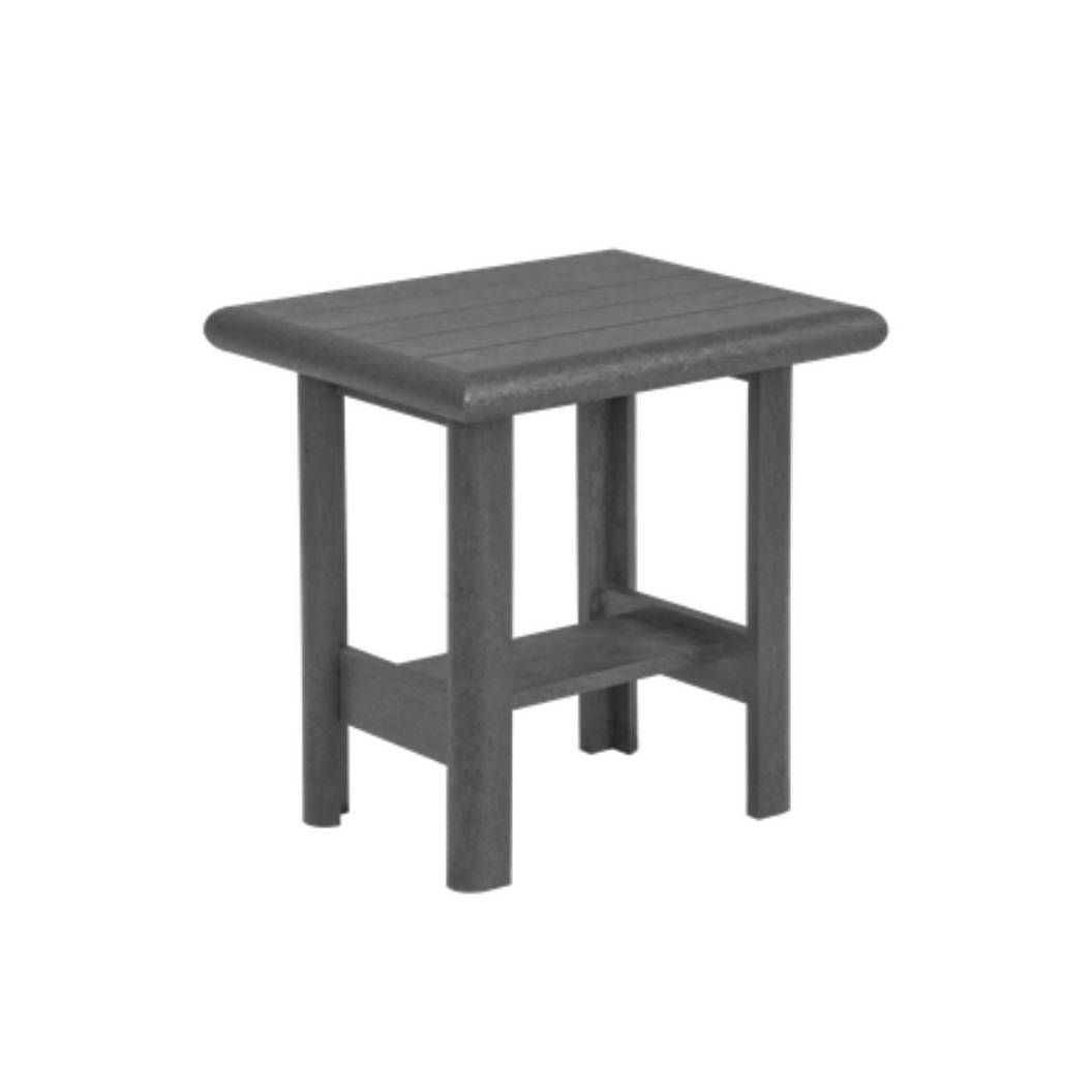 Table d'appoint extérieure grise foncée plastique recyclé - Stratford