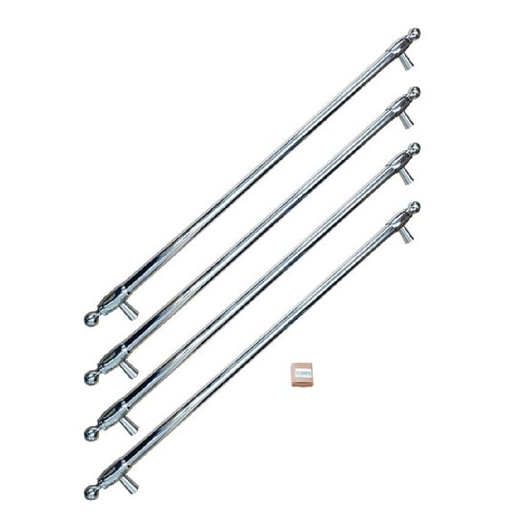 Ensemble de poignées pour réfrigérateur porte française 36 po Inox - Héritage