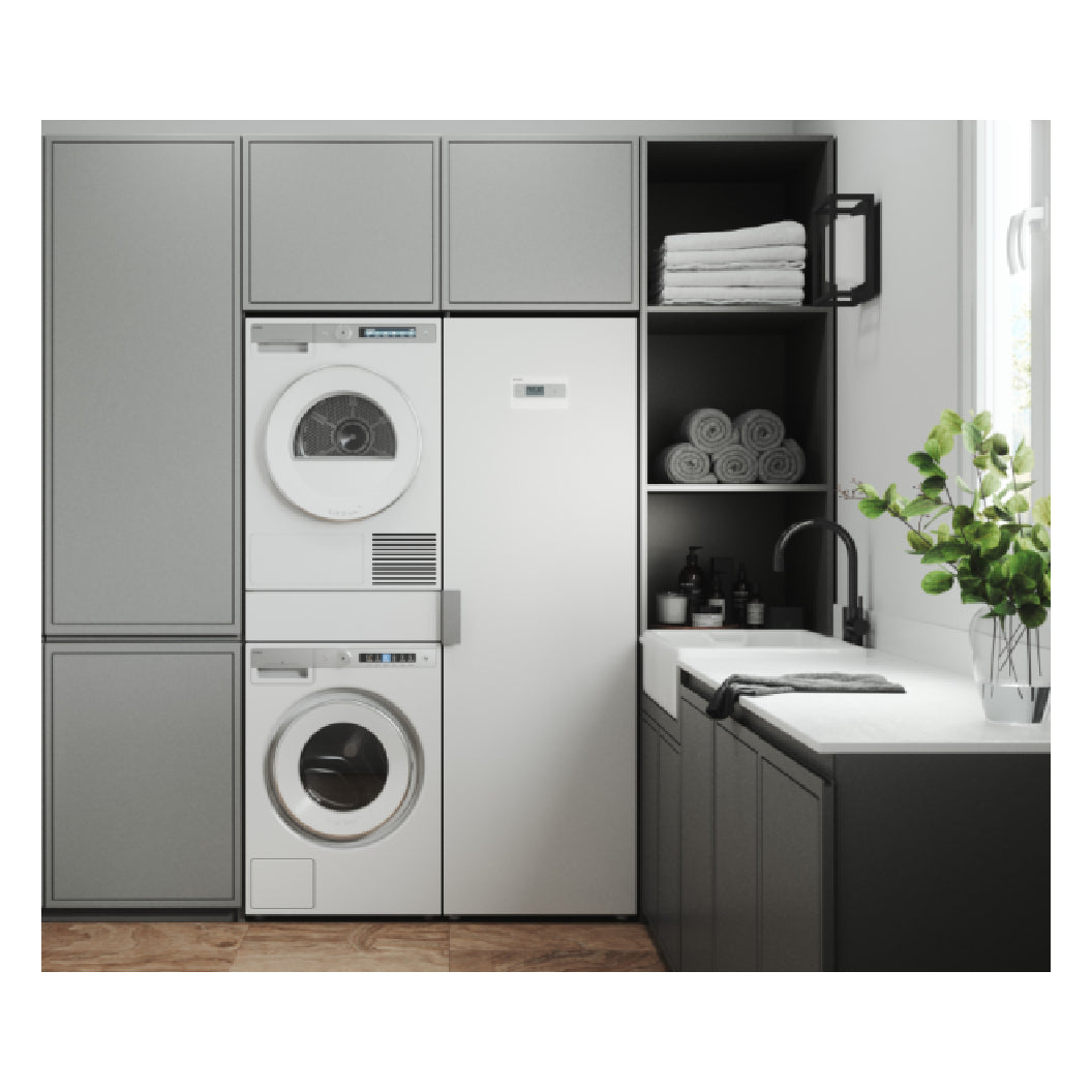 Tiroir d'étagère coulissante pour le linge 24 po Blanc