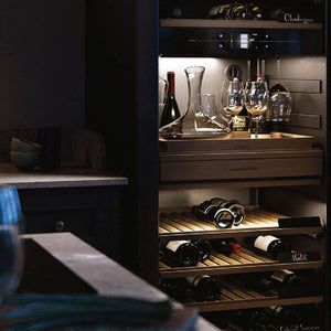 Refroidisseur à vin 28 po, 190 btl Noir à 3 zones