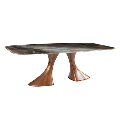 Table en verre de forme contour - Charles