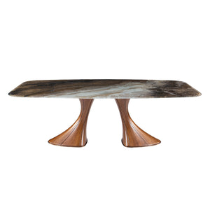 Table en verre de forme contour - Charles