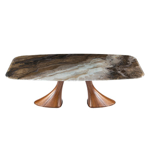 Table en verre de forme contour - Charles