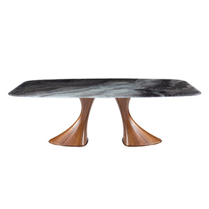 Table en verre de forme contour - Charles