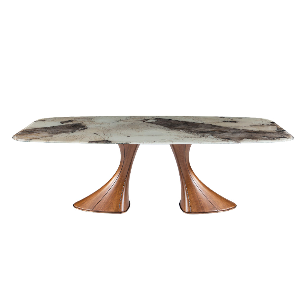 Table en verre de forme contour - Charles
