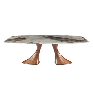 Table en verre de forme contour - Charles