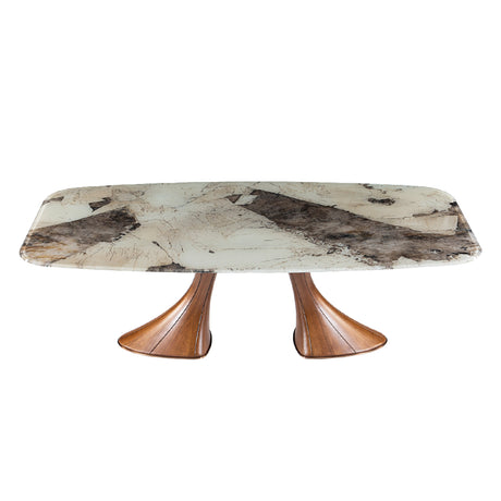 Table en verre de forme contour - Charles