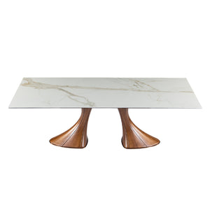 Table en céramique de forme rectangulaire - Charles