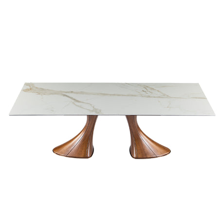 Table en céramique de forme rectangulaire - Charles