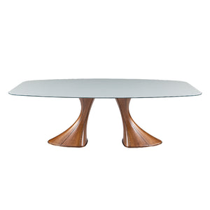 Table en verre de forme contour - Charles