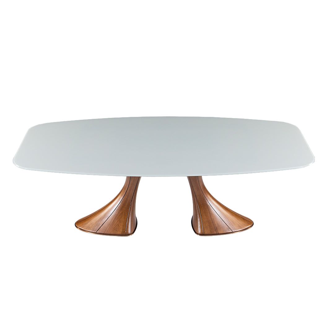 Table en verre de forme contour - Charles