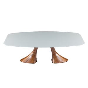 Table en verre de forme contour - Charles